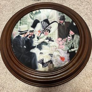 See photo for details of plate. Frame included.